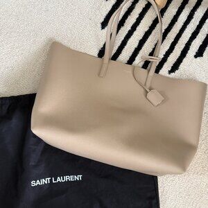 YSL Shopping Tote in Beige
